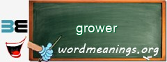 WordMeaning blackboard for grower